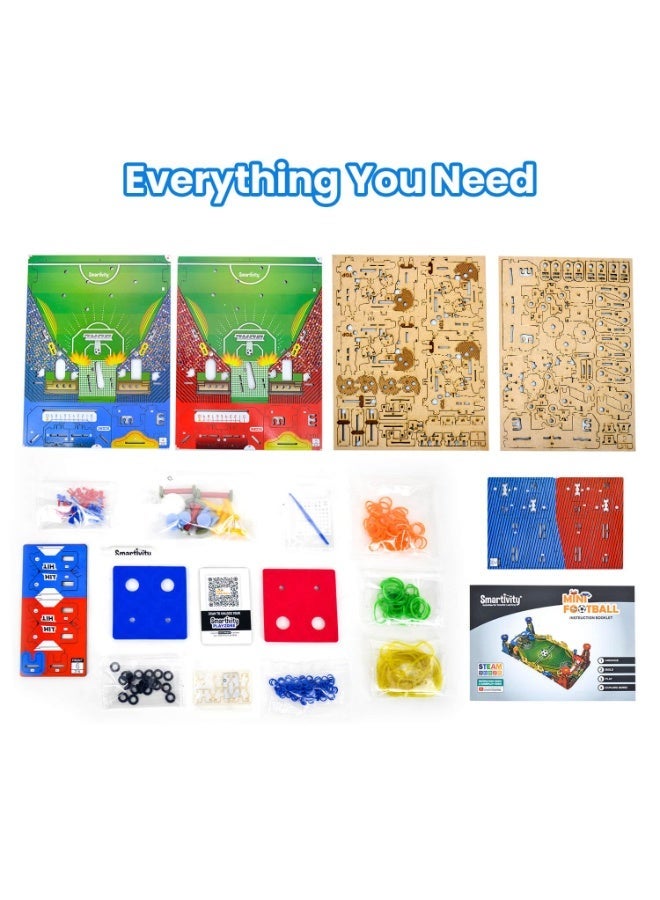 سمارتيفيتي لعبة كرة قدم مصغرة ذكية يمكنك صنعها بنفسك، لعبة تعليمية ممتعة للأطفال من عمر 8 إلى 14 عامًا، لعبة للأولاد والبنات من 8 إلى 14 عامًا، لعبة علمية، لعبة أنشطة تعليمية، صنع في الهند - Image 5